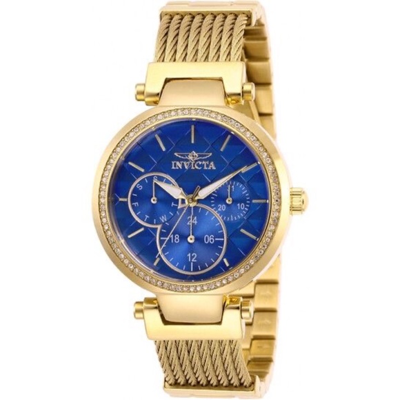 Invicta Accessories - Invicta Quartz Crystal Blue Dial Women’s Watch